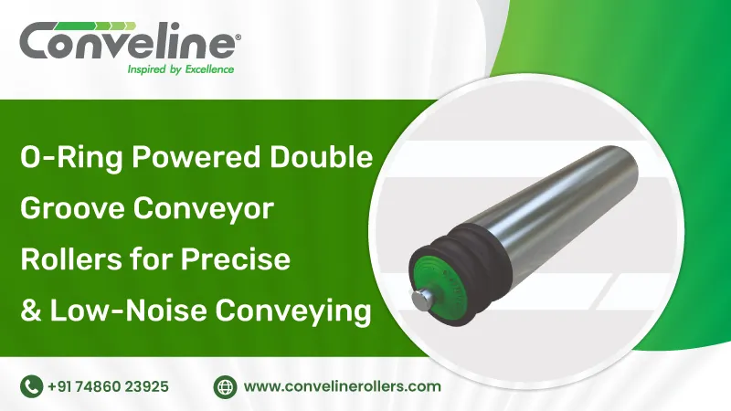 O-Ring Powered Double Groove Conveyor Rollers for Precise and Low-Noise Conveying